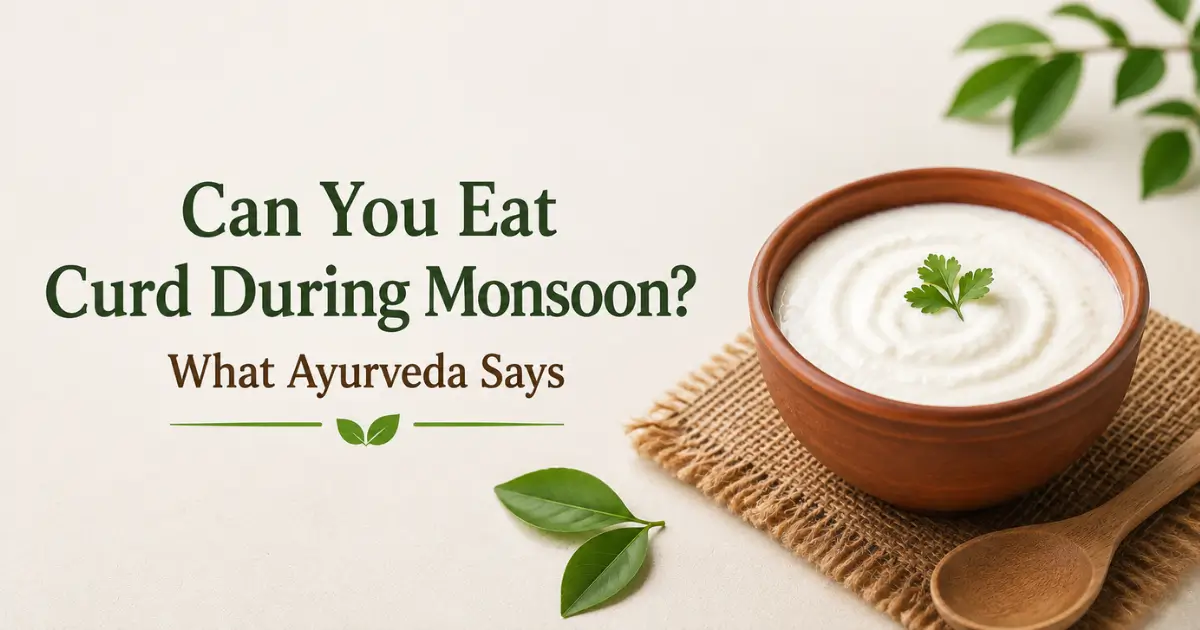 Curd during monsoon according to Ayurveda