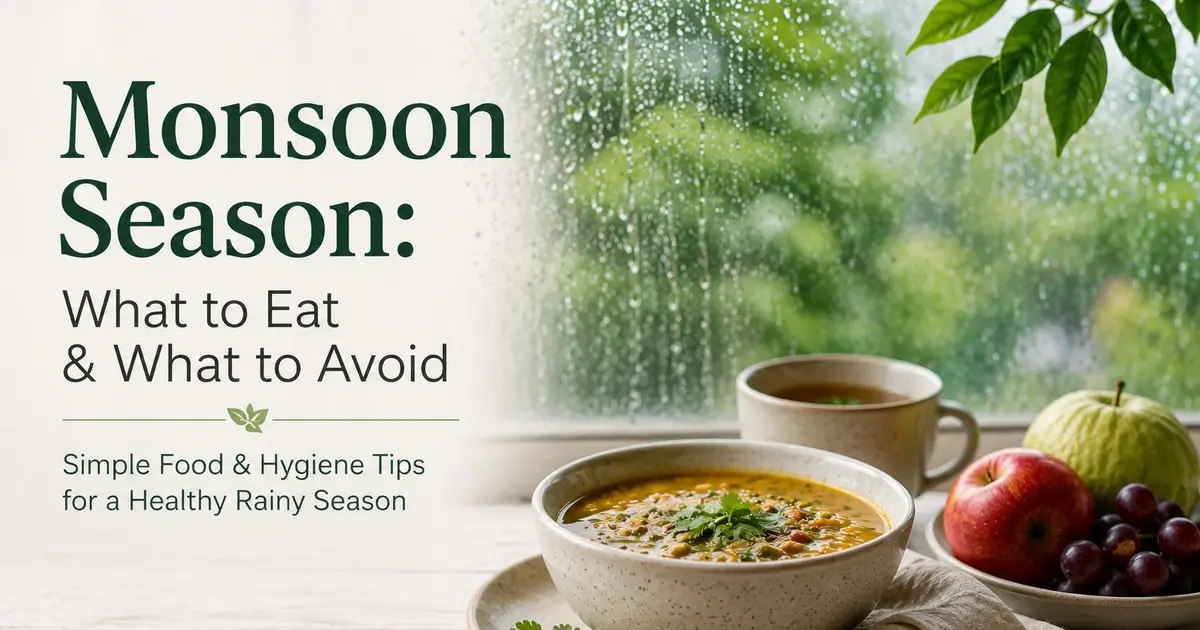 Monsoon season foods to eat and avoid for a healthy rainy season