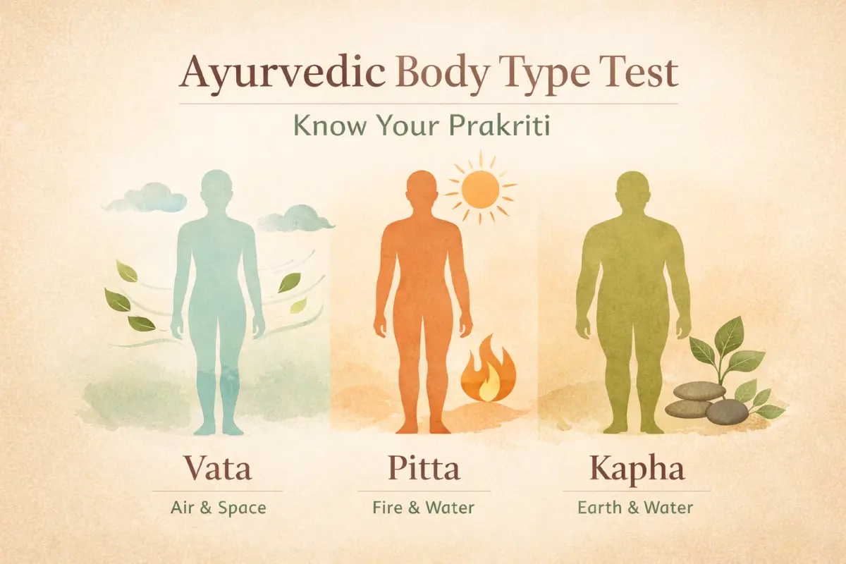 Ayurvedic Body Type Test - Know Your Prakriti (Vata, Pitta, Kapha)